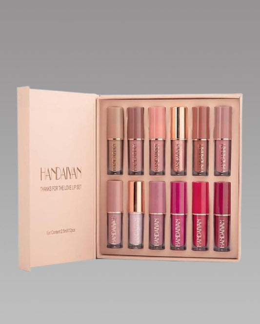 Handaiyan Matte Liquid Lipstick Set of 12Pcs