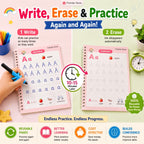 Pack of 4 Magic Book (4 Book + 1 Pen + 10 Refill + 1 Grip)